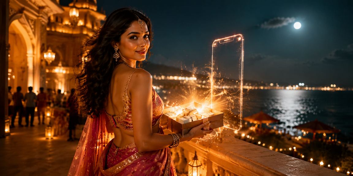 Indian user registering on vibrant mobile casino app